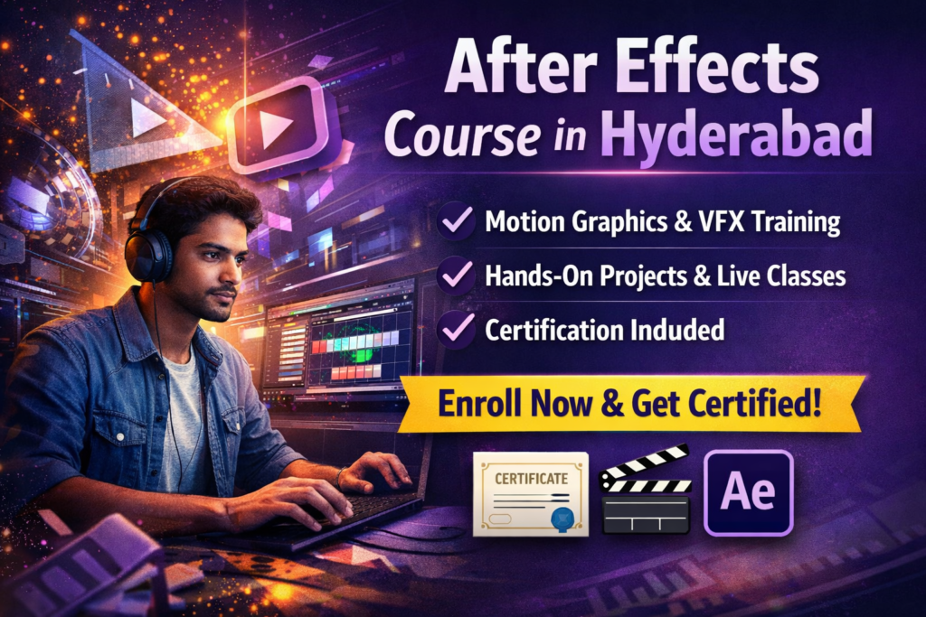 After effects course with certificate